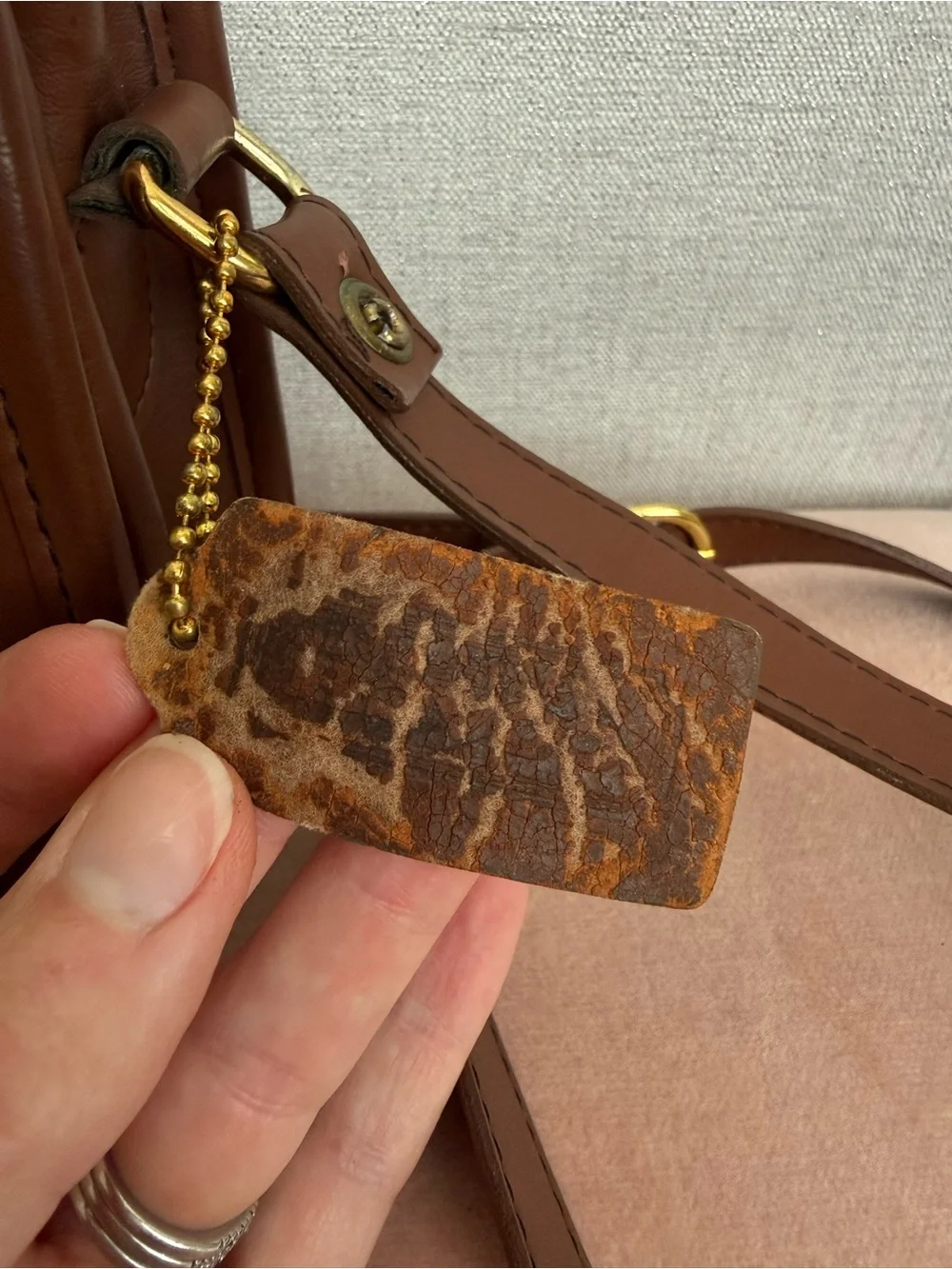 Vintage Coach Penny Pocket Purse Bag Brown Glove Tanned Leather USA - Picture 16 of 16